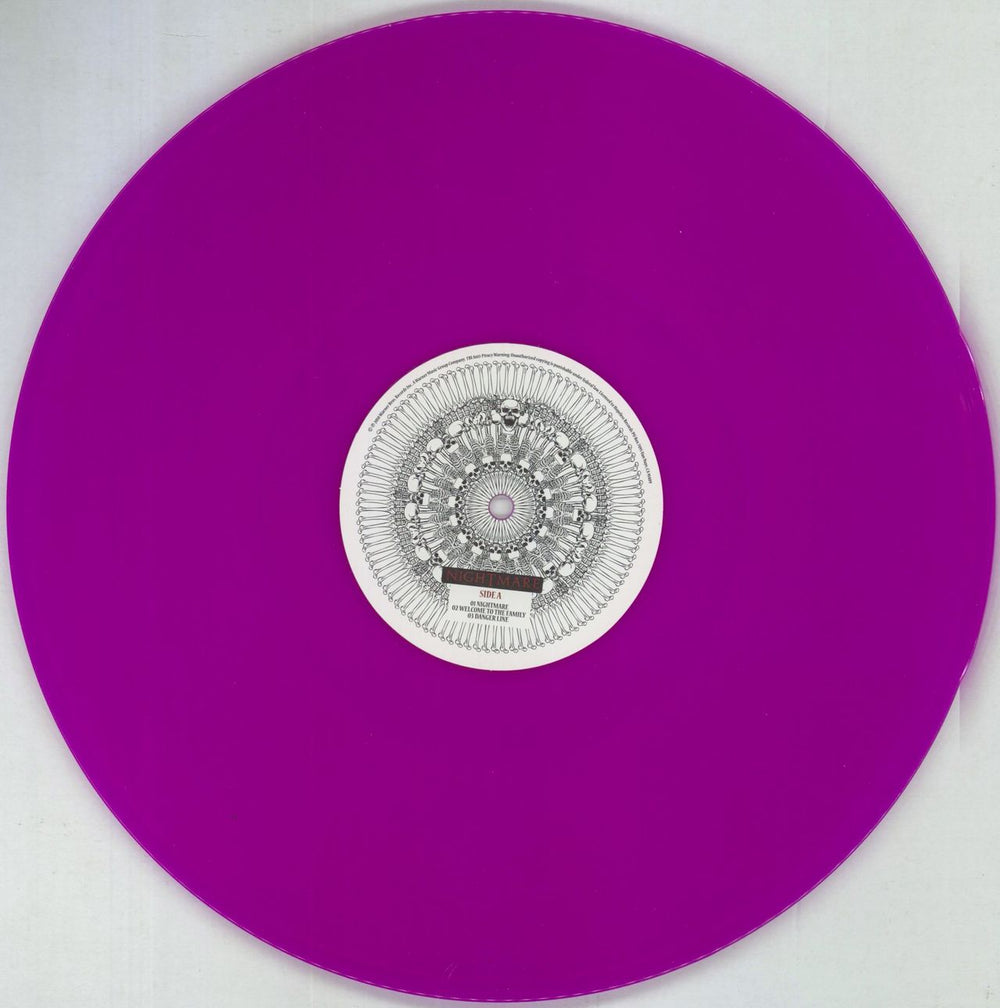 Avenged Sevenfold Nightmare - Neon Violet Vinyl US 2-LP vinyl record set (Double LP Album) A7F2LNI848930