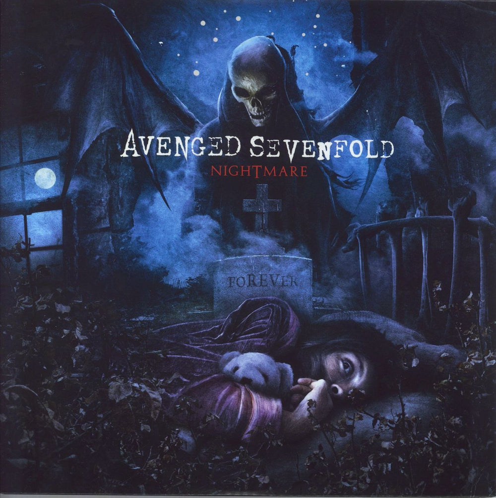 Avenged Sevenfold Nightmare - Neon Violet Vinyl US 2-LP vinyl record set (Double LP Album) HR719-1