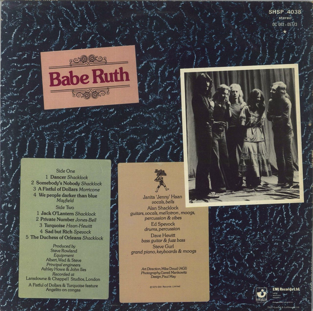 Babe Ruth Babe Ruth - EX UK Promo vinyl LP album (LP record)