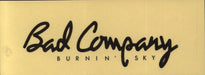Bad Company Burnin' Sky + sticker Japanese vinyl LP album (LP record)