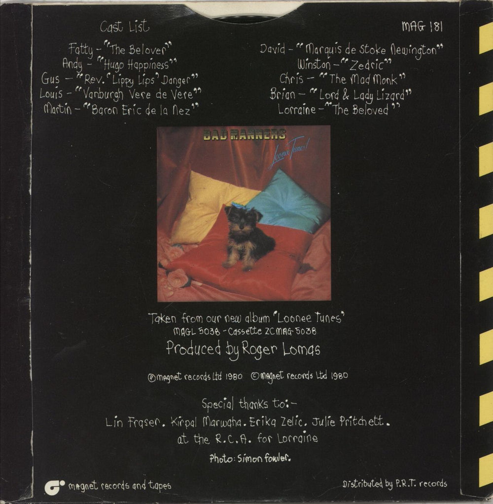 Bad Manners Lorraine UK 7" vinyl single (7 inch record / 45)