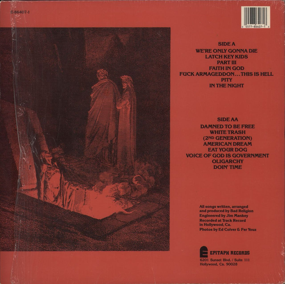 Bad Religion How Could Hell Be Any Worse? US vinyl LP album (LP record) 045778640713