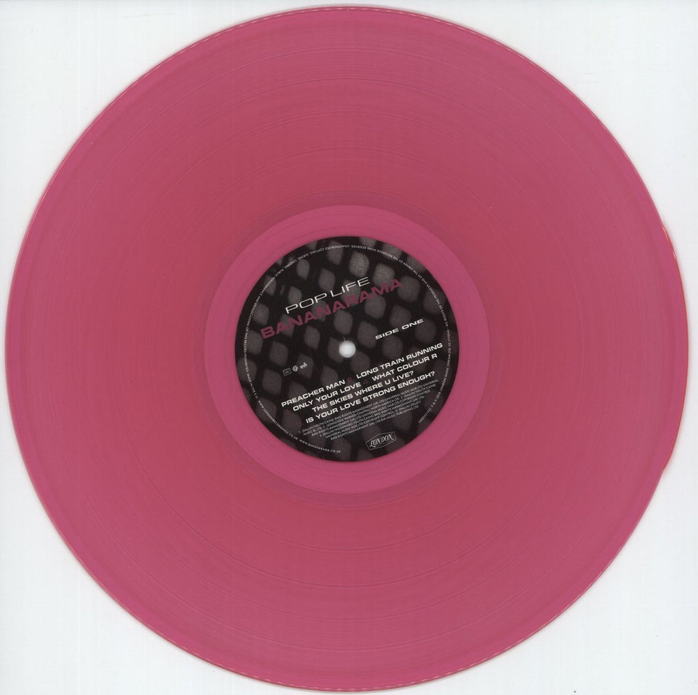 Bananarama Pop Life - Pink Vinyl + CD - Hype-sticker UK vinyl LP album (LP record) BANLPPO871369