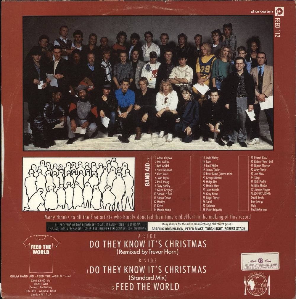 Band Aid Do They Know It's Christmas Japanese 12" vinyl single (12 inch record / Maxi-single)
