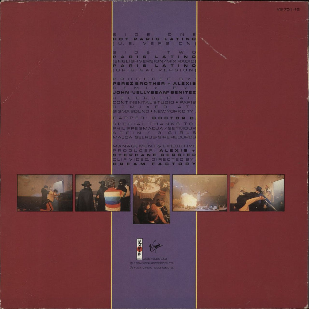Bandolero Paris Latino UK 12" vinyl single (12 inch record / Maxi-single)