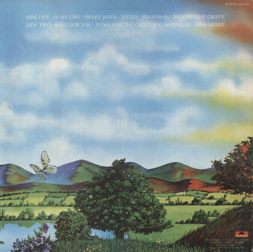 Barclay James Harvest Time Honoured Ghosts UK vinyl LP album (LP record)