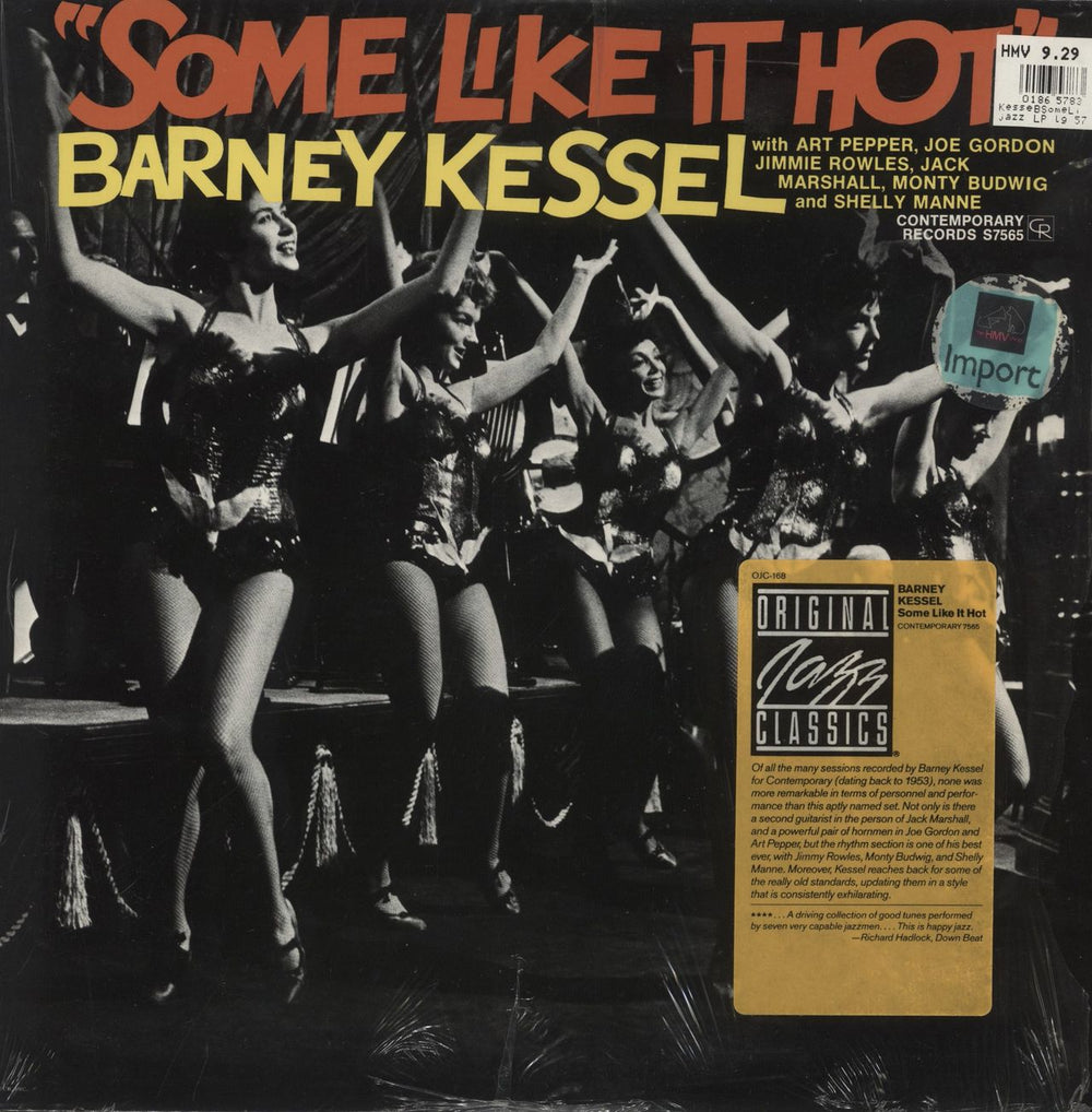 Barney Kessel Some Like It Hot US vinyl LP album (LP record) OJC-168