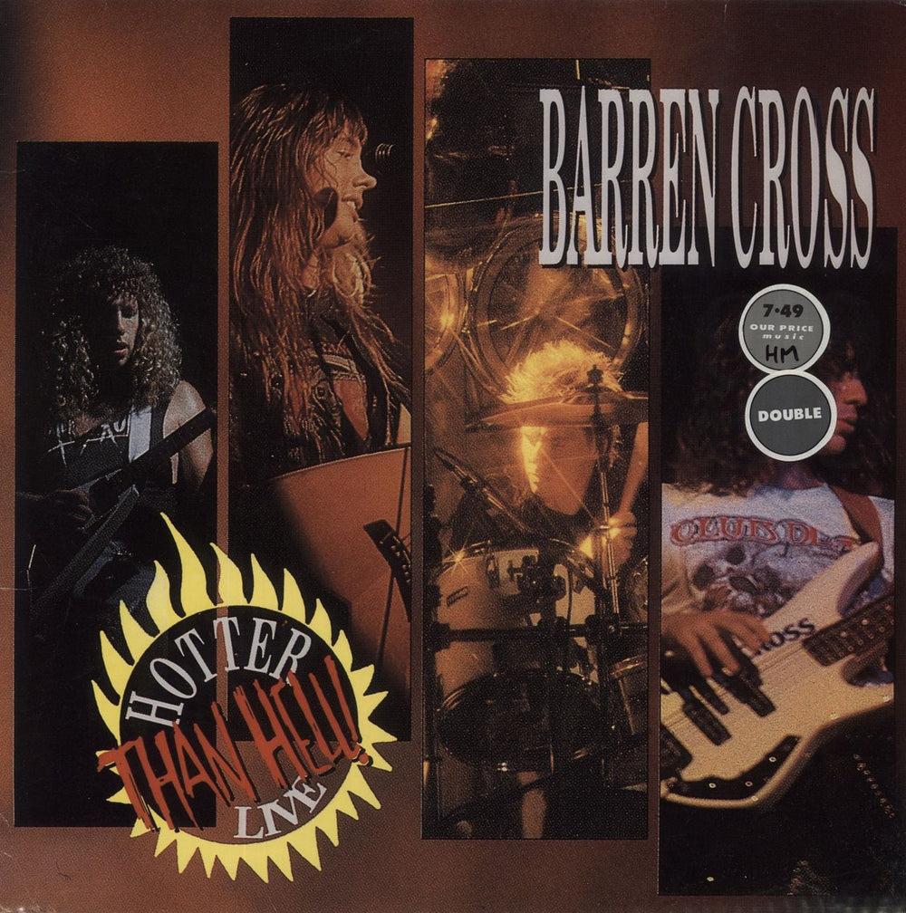 Barren Cross Hotter Than Hell! Live Dutch 2-LP vinyl record set (Double LP Album) MD93831