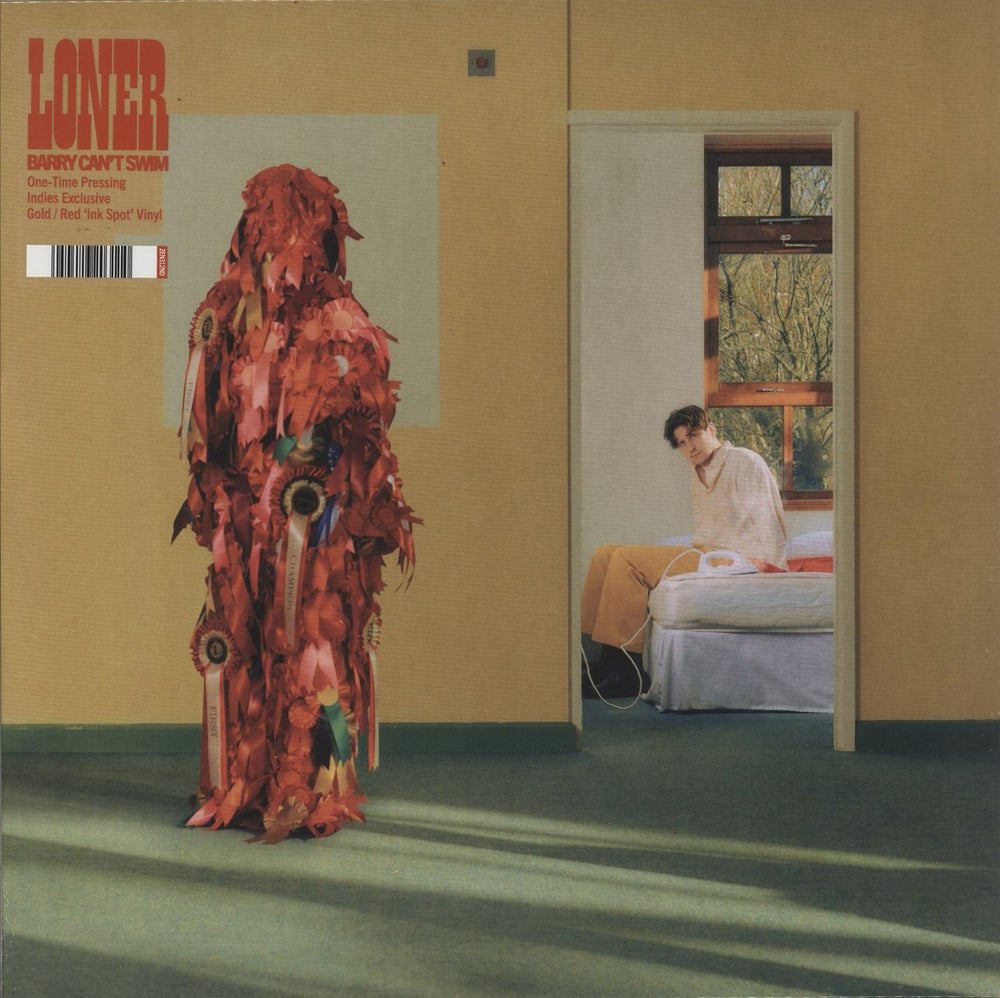 Barry Can't Swim Loner - Gold & Red Ink Spot Vinyl - Sealed UK vinyl LP album (LP record) ZEN312ND