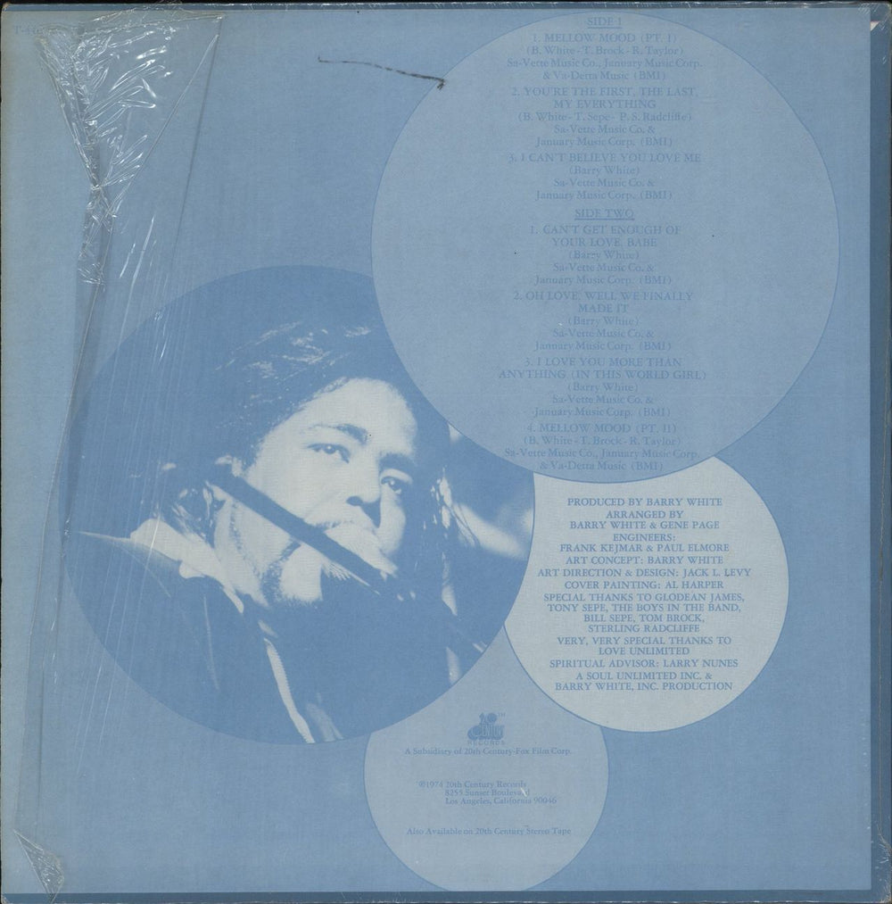 Barry White Can't Get Enough US vinyl LP album (LP record)