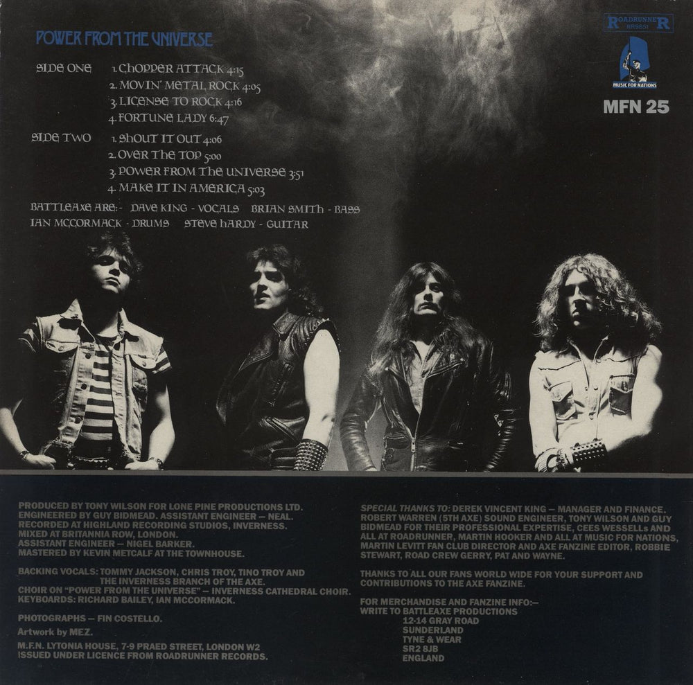 Battleaxe Power From The Universe UK vinyl LP album (LP record)