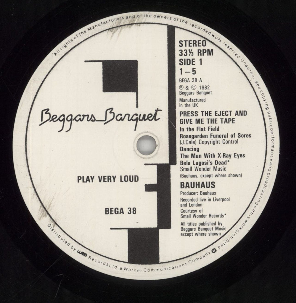 Bauhaus Press The Eject & Give Me The Tape - EX UK vinyl LP album (LP record) BAULPPR772057