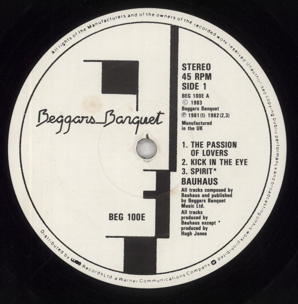 Bauhaus The Singles 1981-1983 - VG UK vinyl LP album (LP record) BAULPTH853959