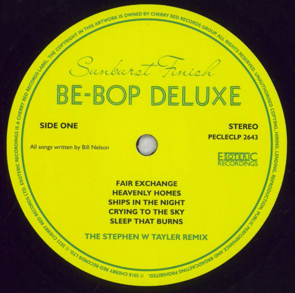 Be Bop Deluxe Sunburst Finish UK vinyl LP album (LP record) BEPLPSU826387