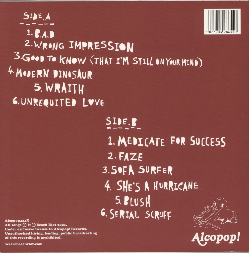 Beach Riot Sub Atomic Party Cool - Strawberry Cornetto Vinyl - Autographed UK vinyl LP album (LP record) 5023903286550