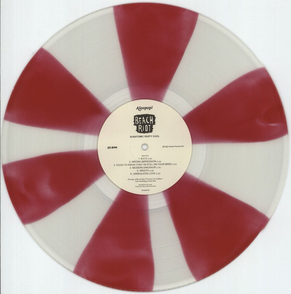 Beach Riot Sub Atomic Party Cool - Strawberry Cornetto Vinyl - Autographed UK vinyl LP album (LP record) TJCLPSU874844