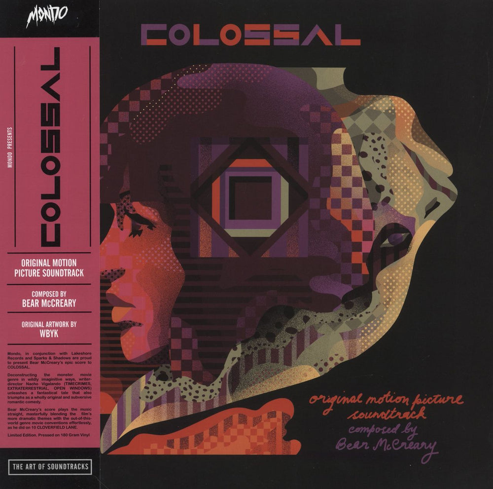 Bear McCreary Colossal - [Original Motion Picture Soundtrack] - Pink and Green Split Vinyl US vinyl LP album (LP record) MOND-113