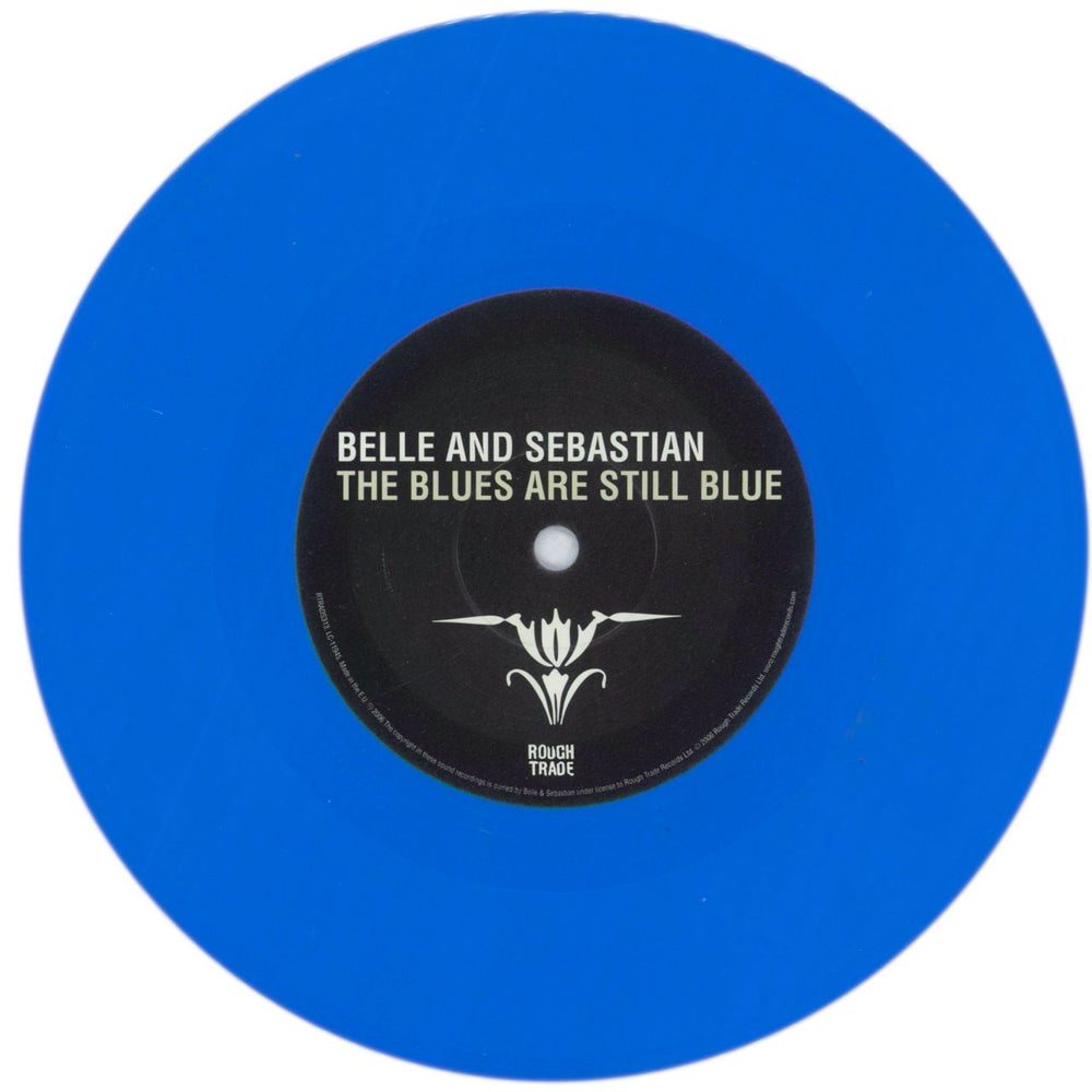 Belle & Sebastian The Blues Are Still Blue - Blue Vinyl - Hype sticker UK 7" vinyl single (7 inch record / 45) B&S07TH855812