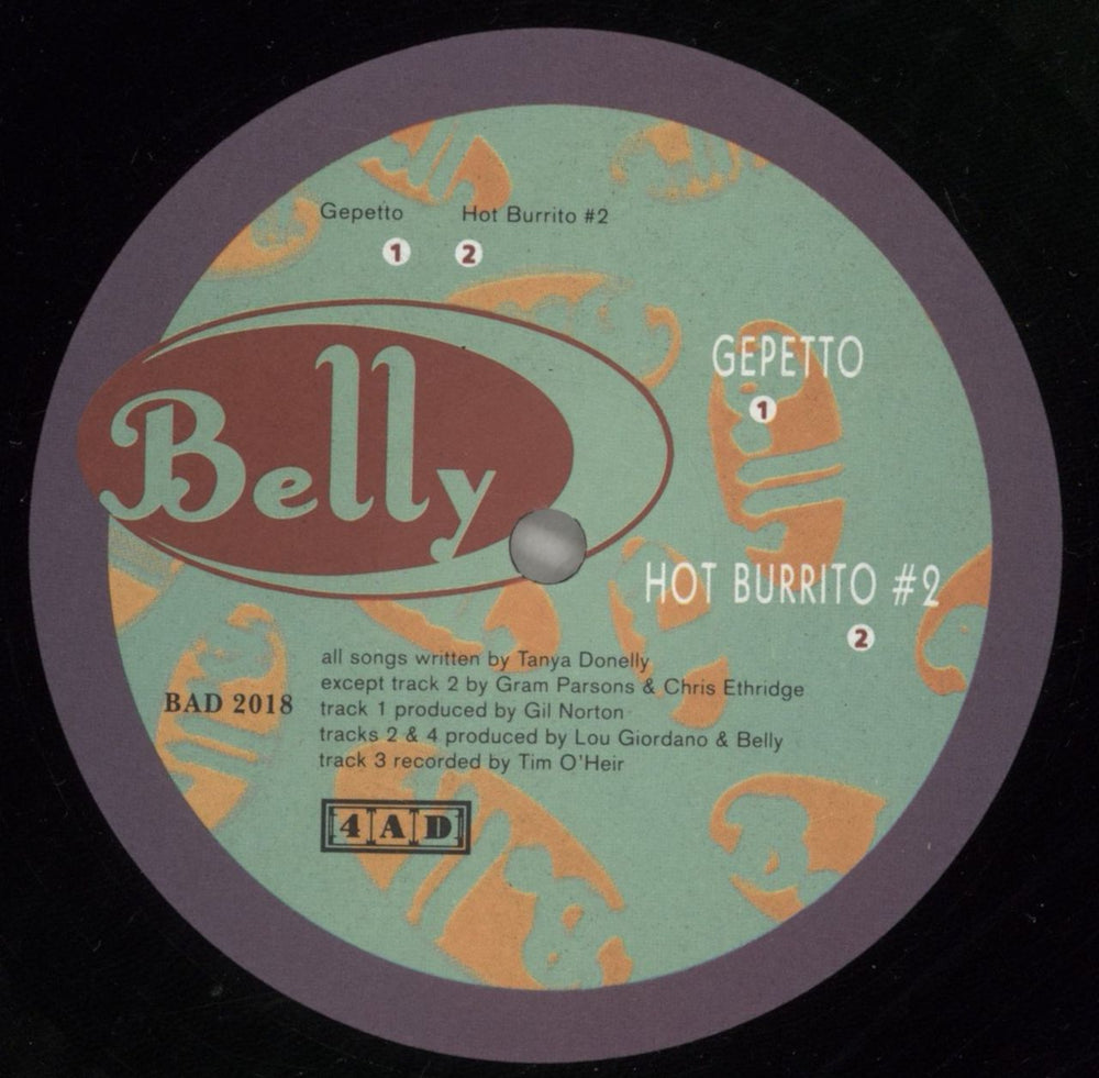 Belly Gepetto EP UK 12" vinyl single (12 inch record / Maxi-single) ELY12GE515271