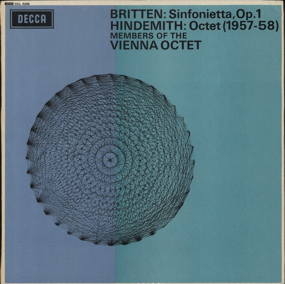 Benjamin Britten Sinfonietta, Op. 1 / Octet (1957–8) UK vinyl LP album (LP record) SXL6208