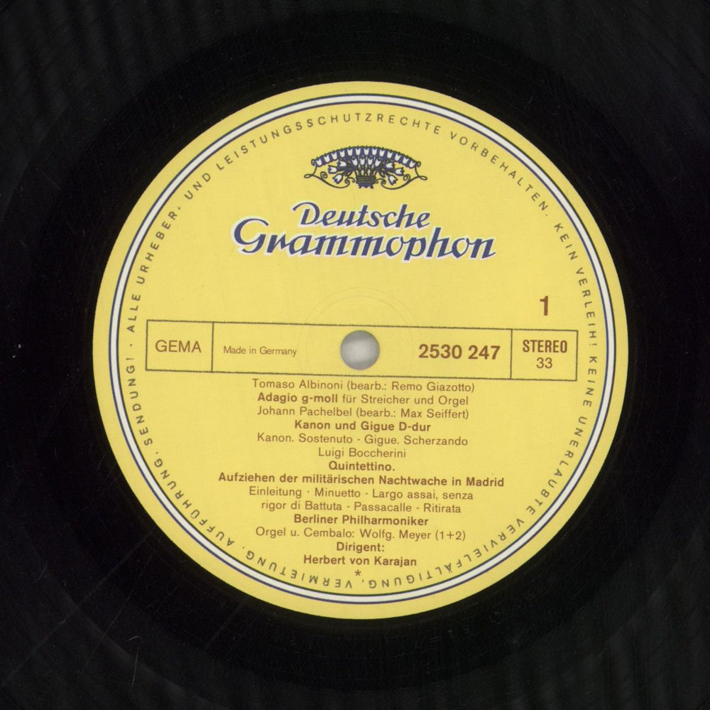 Berliner Philharmoniker Adagio German vinyl LP album (LP record) F34LPAD861910