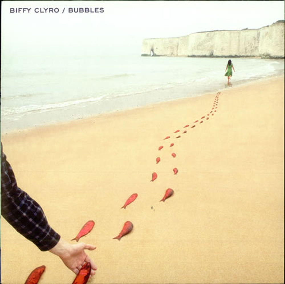 Biffy Clyro Bubbles - Blue Vinyl UK 7" vinyl single (7 inch record / 45) 14FLR43