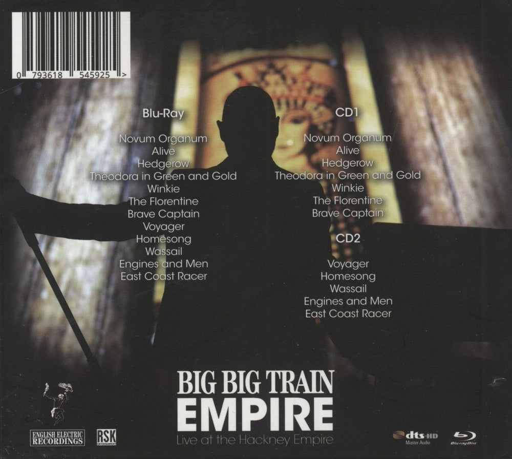 Big Big Train Empire (Live At The Hackney Empire) + Blu Ray UK 3-disc CD/DVD Set 793618545925