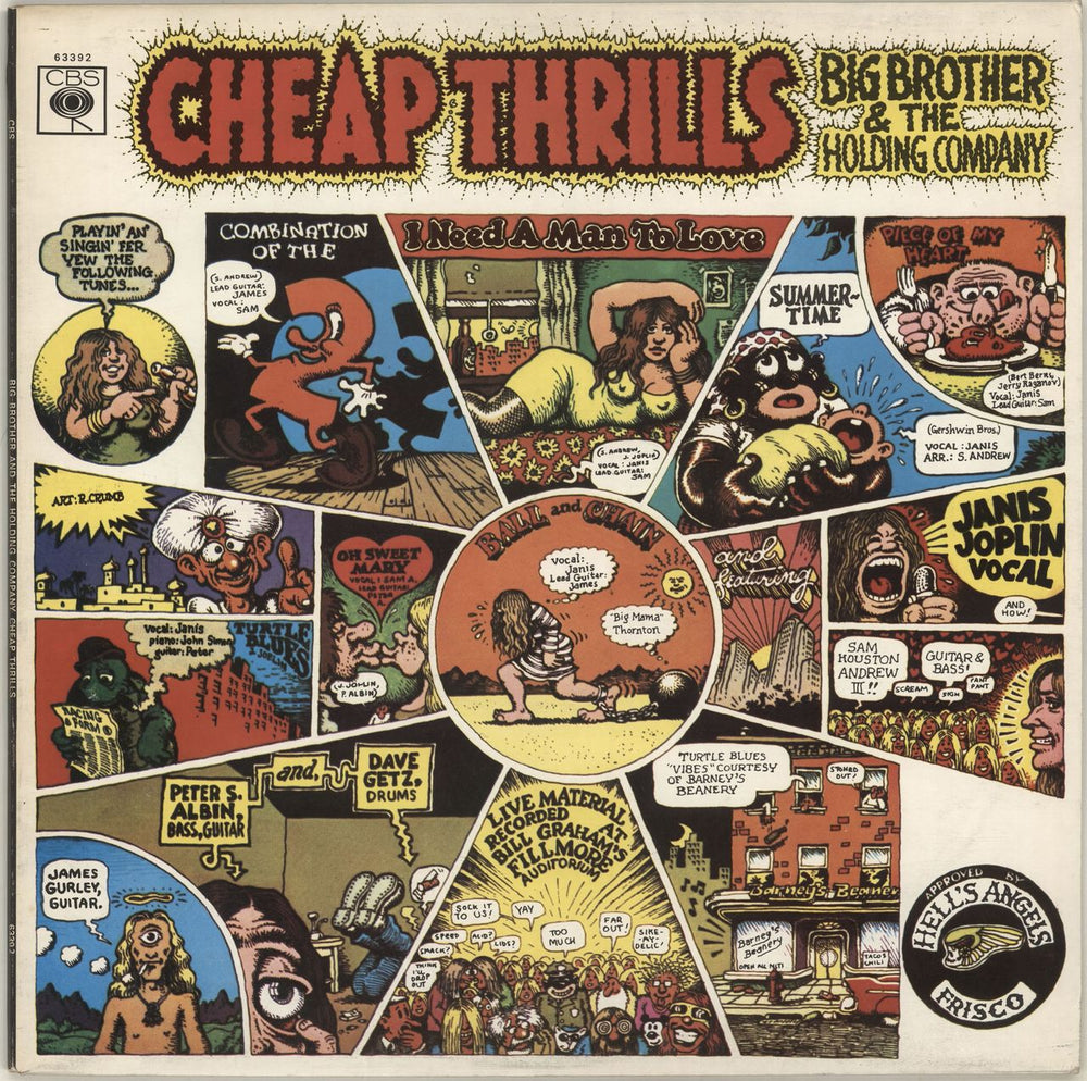 Big Brother & The Holding Company Cheap Thrills - 2nd UK vinyl LP album (LP record) 63392
