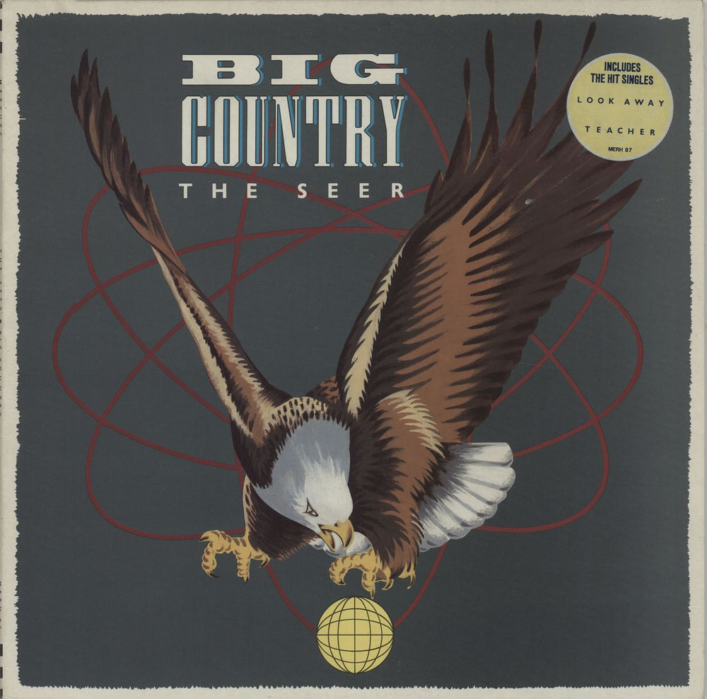 Big Country The Seer - Hype Sticker UK vinyl LP album (LP record) MERH87