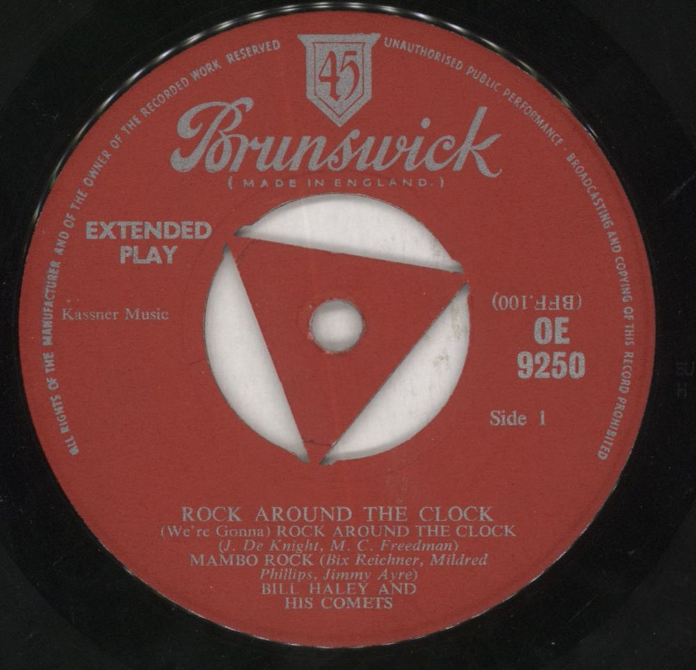 Bill Haley & The Comets Rock Around The Clock EP - 56/9 UK 7" vinyl single (7 inch record / 45) BHY07RO851872