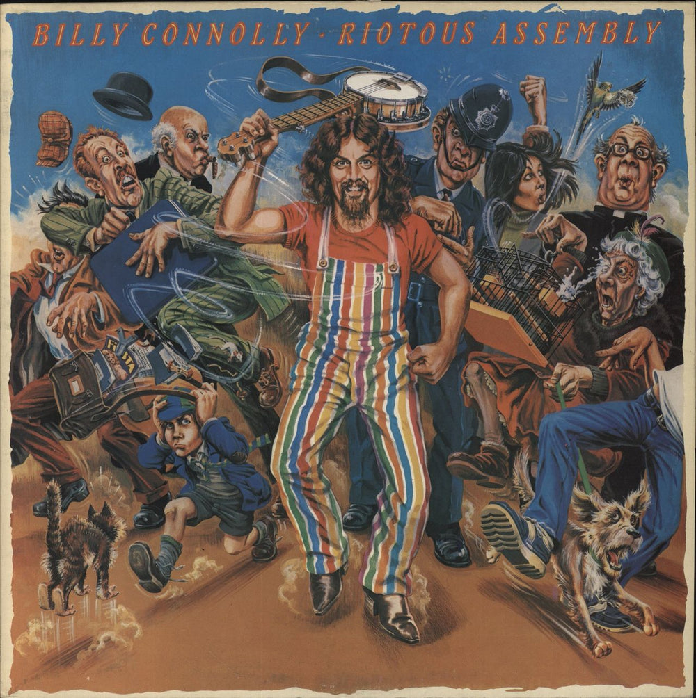 Billy Connolly Riotous Assembly + Insert UK vinyl LP album (LP record) 2383543