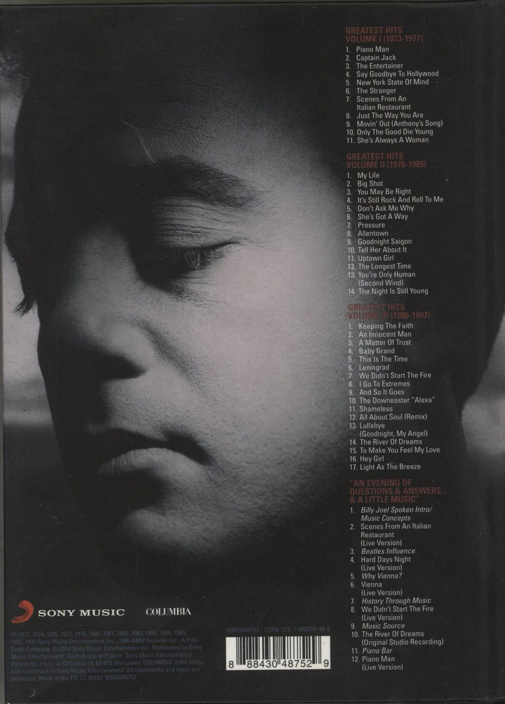 Billy Joel The Complete Hits Collection 1973-1997 UK 4-CD album set 5099750092927