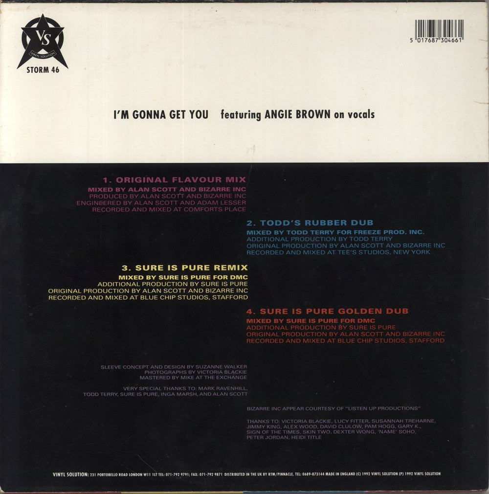 Bizarre Inc I'm Gonna Get You UK 12" vinyl single (12 inch record / Maxi-single) 5017687304661