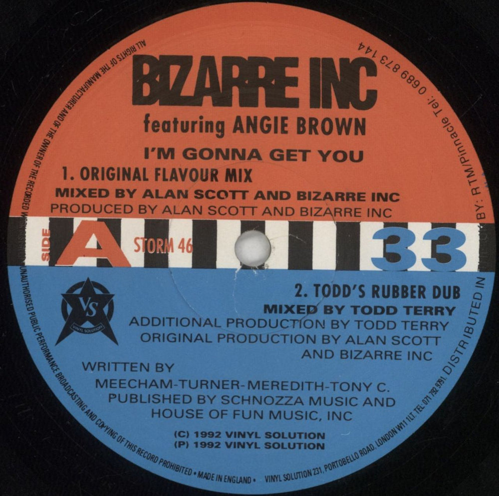 Bizarre Inc I'm Gonna Get You UK 12" vinyl single (12 inch record / Maxi-single) BZI12IM271537