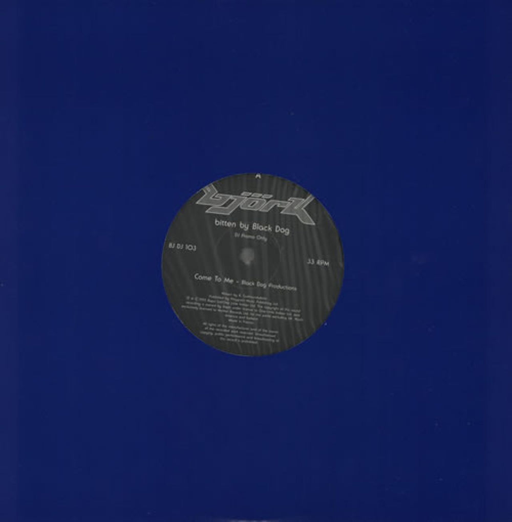 Björk Come To Me UK Promo 10" vinyl single (10 inch record) BJDJ103