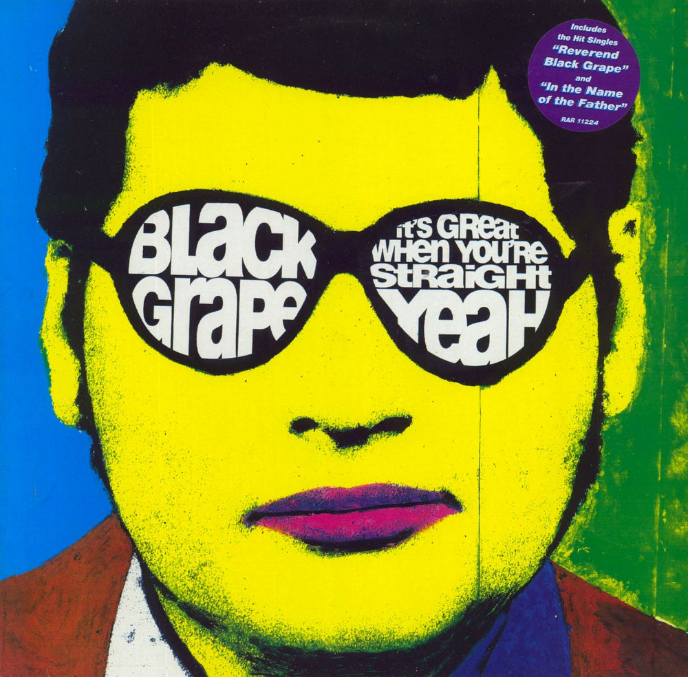 Black Grape It's Great When You're Straight... Yeah UK vinyl LP album (LP record) RAR11224