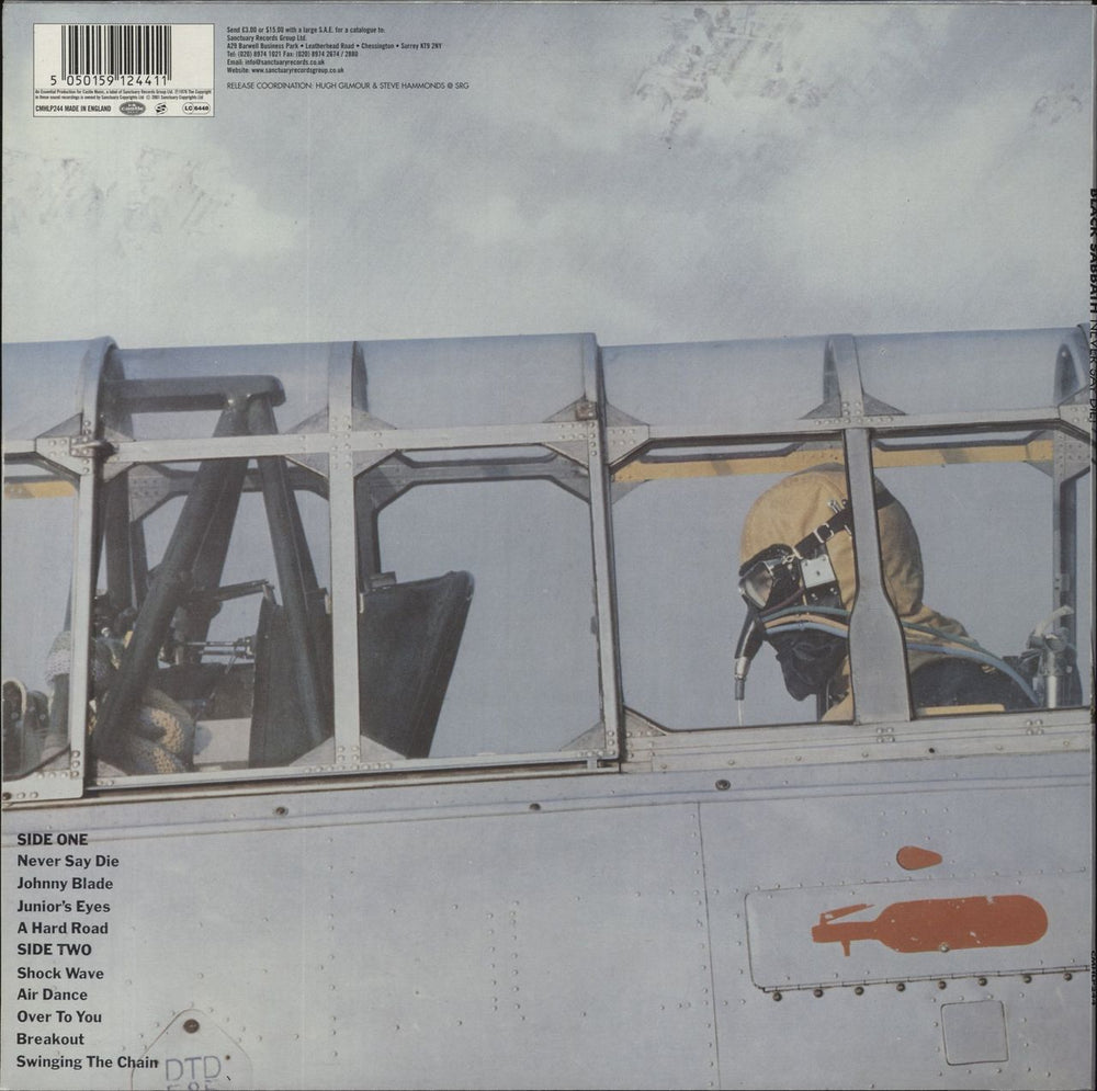 Black Sabbath Never Say Die! - 180gm UK vinyl LP album (LP record) 5050159124411