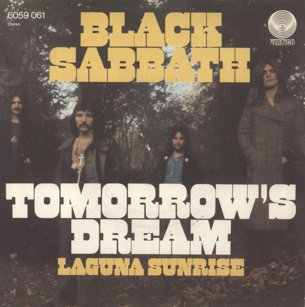 Black Sabbath Tomorrow's Dream German 7" vinyl single (7 inch record / 45) 6059061