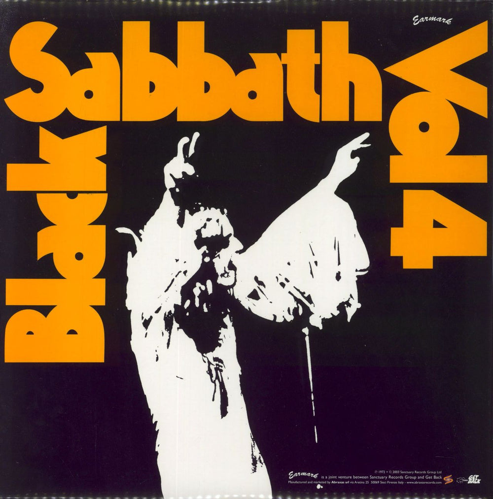 Black Sabbath Vol 4 UK vinyl LP album (LP record) 8013252410116