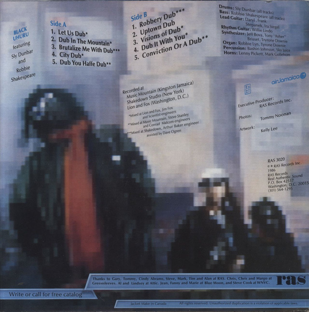 Black Uhuru Brutal Dub US vinyl LP album (LP record)