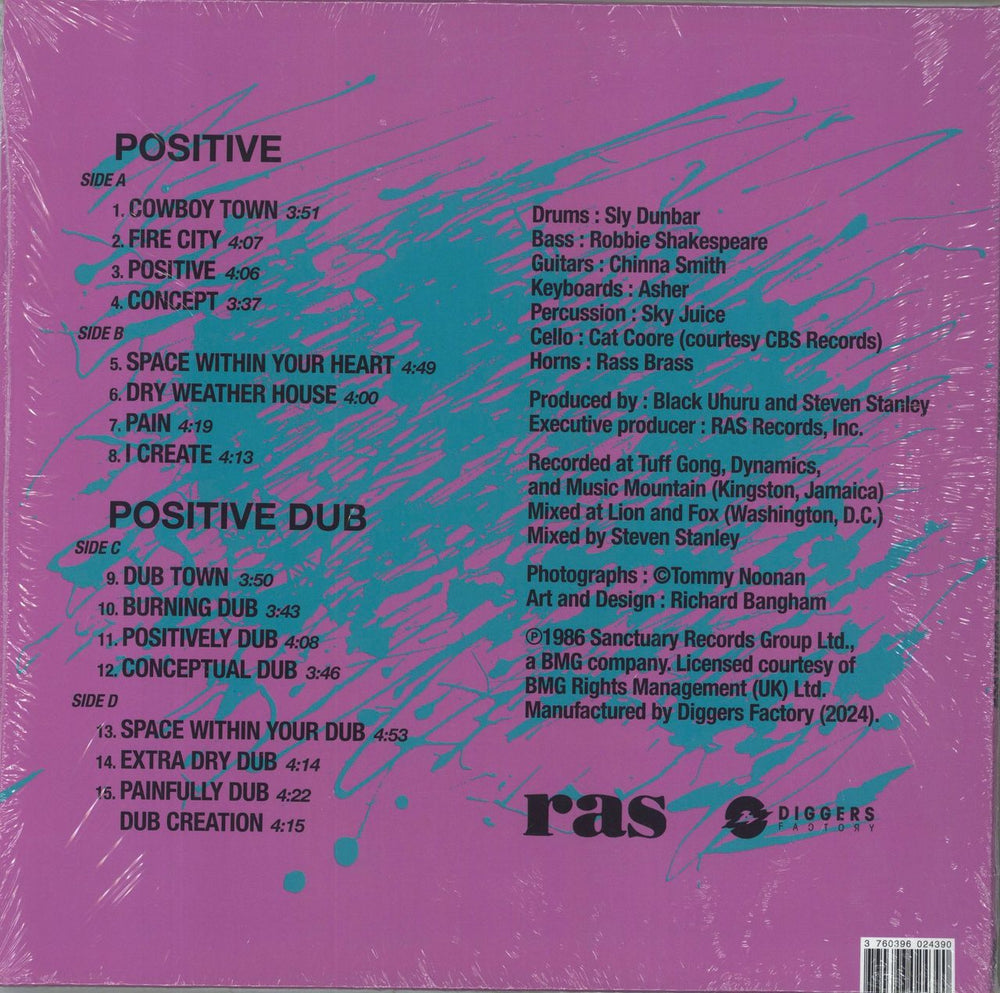 Black Uhuru Positive + Positive Dub - 180 gram UK 2-LP vinyl record set (Double LP Album) 3760396024390