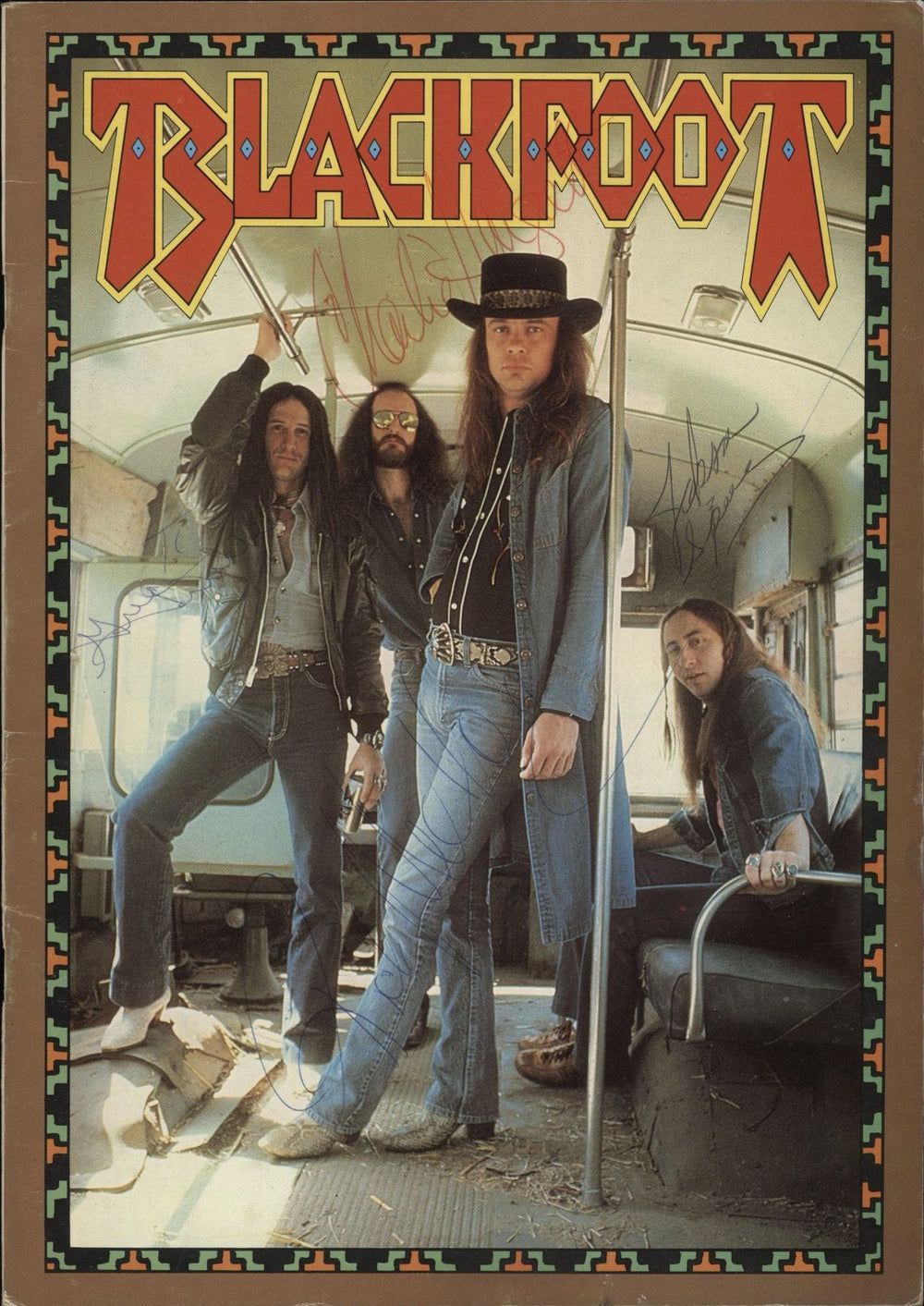 Blackfoot Concert Programme - Fully Autographed UK tour programme TOUR PROGRAMME