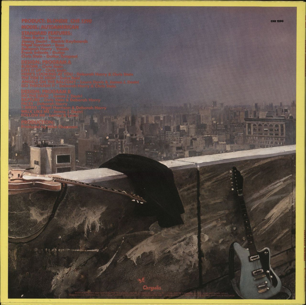 Blondie Autoamerican US vinyl LP album (LP record) 075585129019