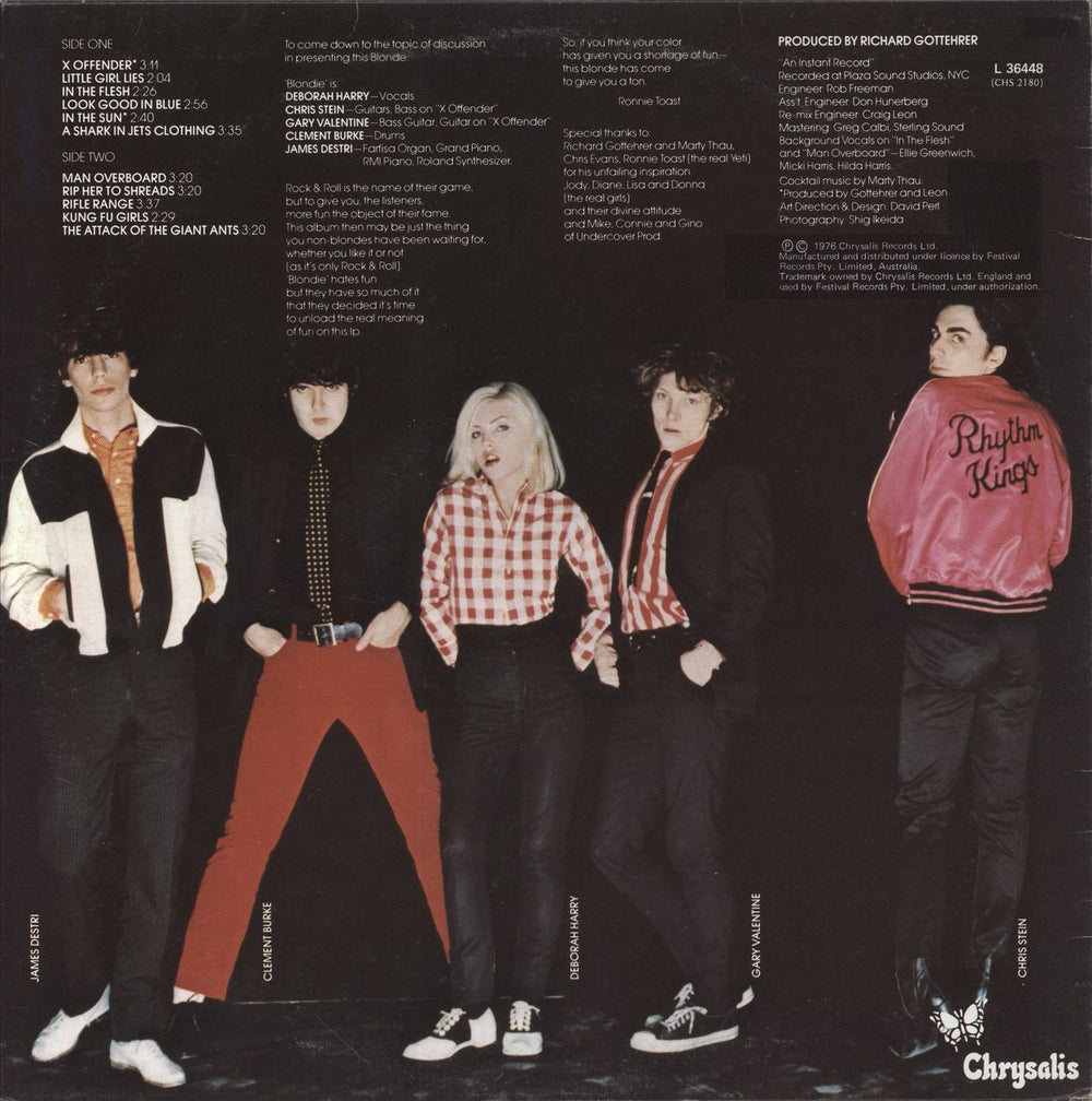 Blondie Blondie Australian vinyl LP album (LP record)