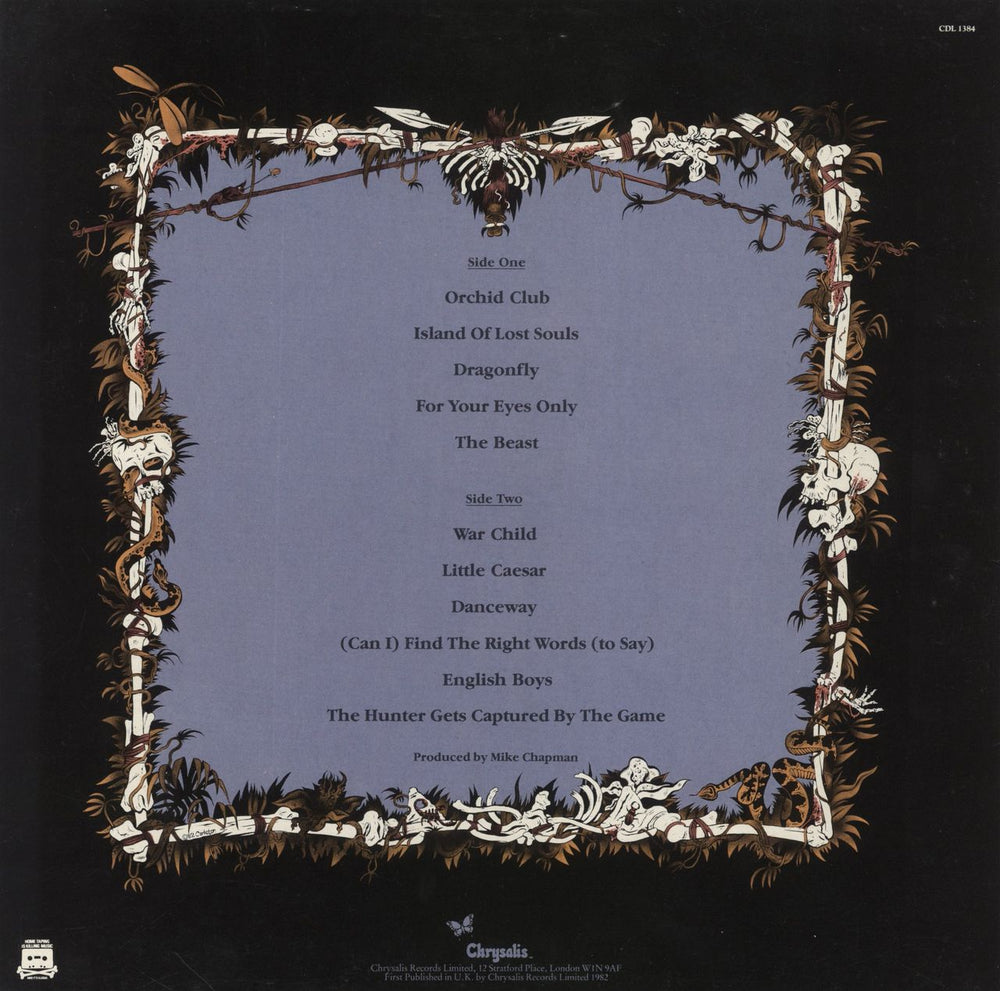 Blondie The Hunter UK vinyl LP album (LP record)