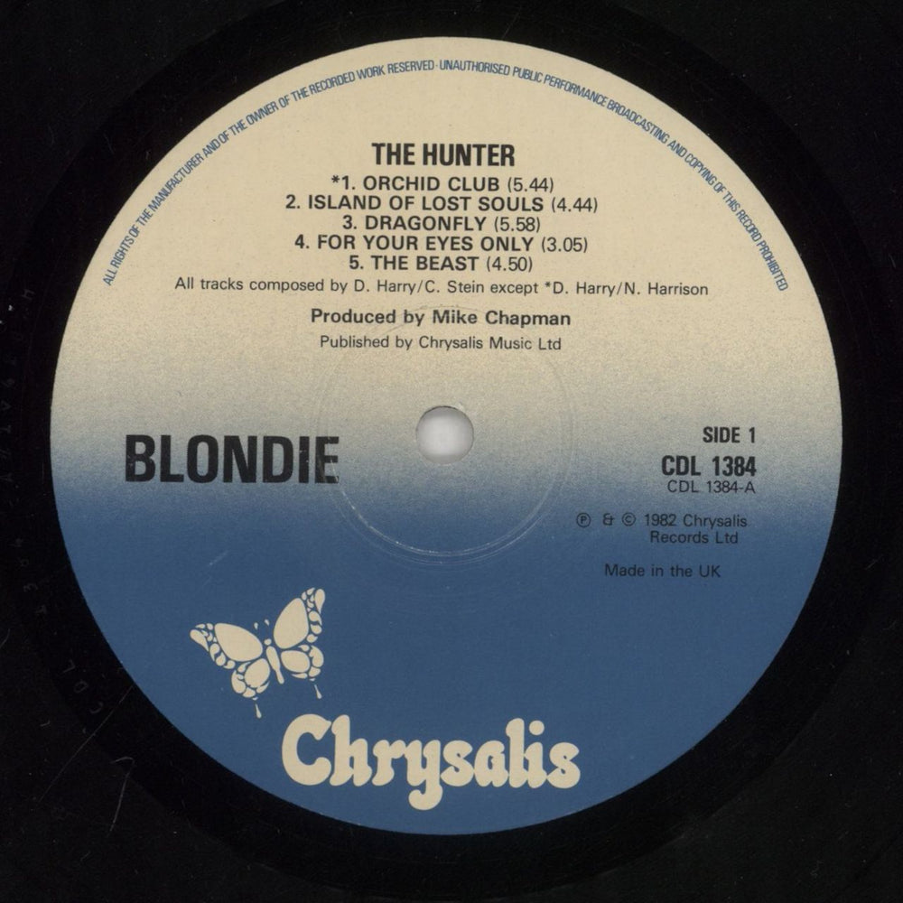 Blondie The Hunter UK vinyl LP album (LP record) BLOLPTH290328