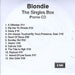 Blondie The Singles Box - Sampler UK Promo CD-R acetate CD-R ACETATE