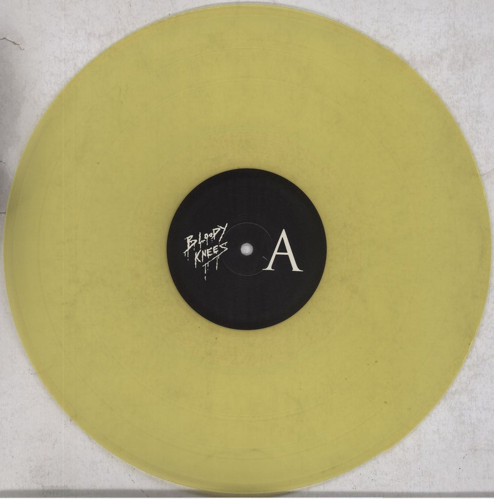 Bloody Knees Stitches EP - Yellow Vinyl UK 12" vinyl single (12 inch record / Maxi-single) 0MU12ST843780