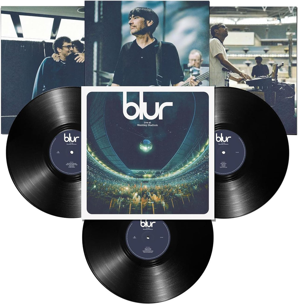 Blur Live At Wembley Stadium | Full Concert - 140 Gram Black Vinyl - Sealed UK 3-LP vinyl record set (Triple LP Album) BLR3LLI842363