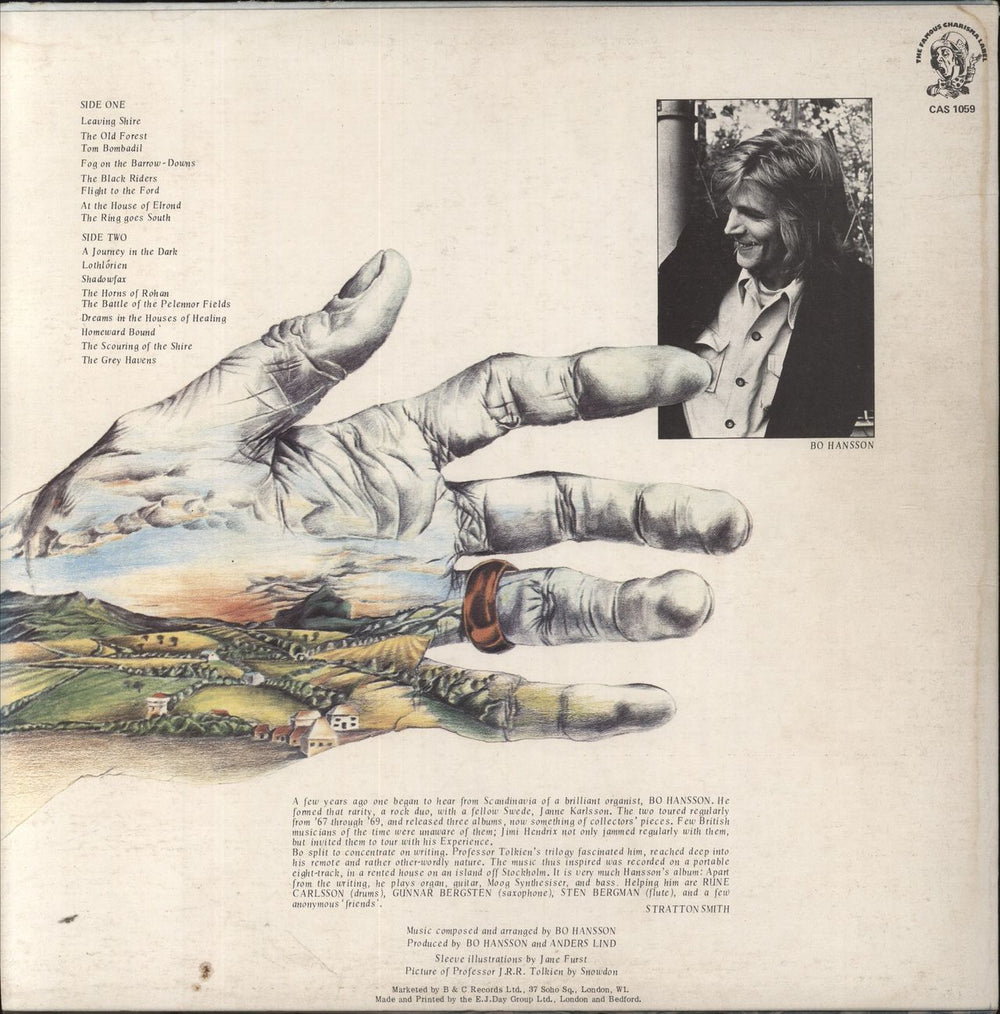 Bo Hansson Lord Of The Rings - 1st + Insert - EX UK vinyl LP album (LP record)